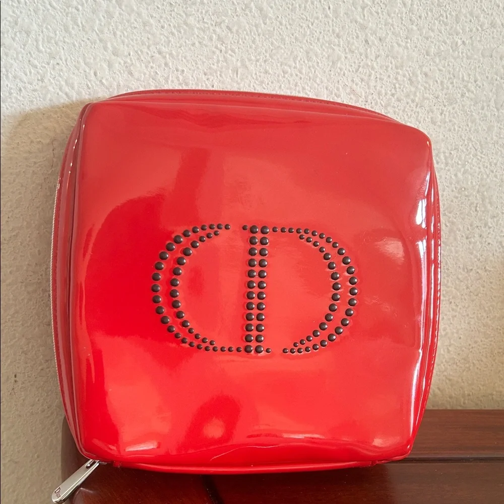 Christian Dior Red Designer Women's Cosmetic Bag
